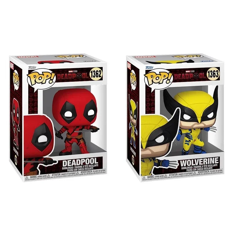 

Funko POP Heroes: Deadpool Dual Swords & Wolverine - Official Collectible Vinyl Figures, Gift for Kids & Adults, Birthday