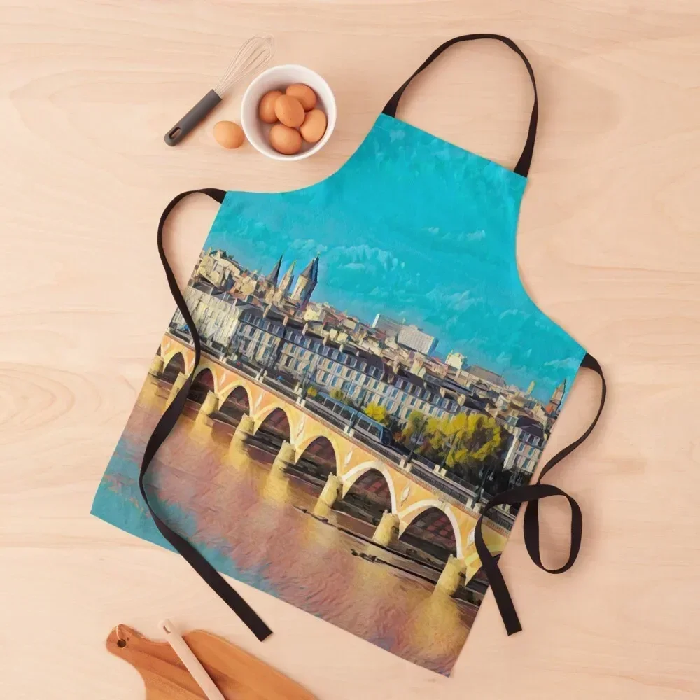 

Bordeaux Streets Apron Women Kitchen cookings for women Kitchen on the wall Home And Kitchen Apron