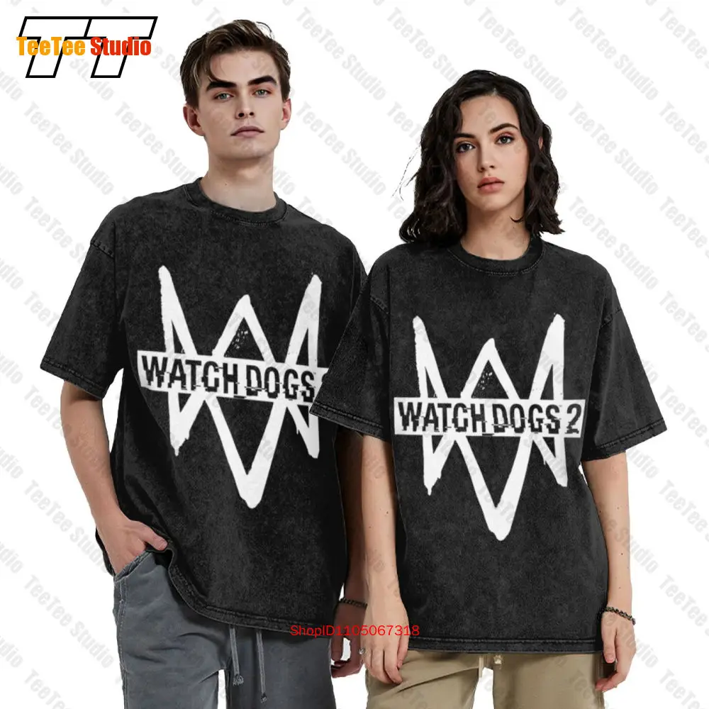 Watch Dogs 2 Ps4 Xboxblack Vintage Oversized T-Shirt J0S5