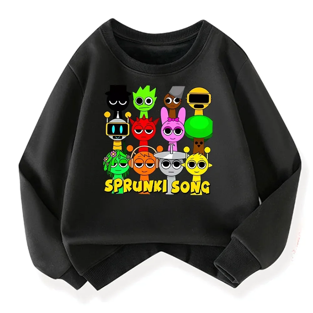 Sprunki Hoodie Fashion Kids men harajuku anime anime 90s sweater clothes man gothic sweater