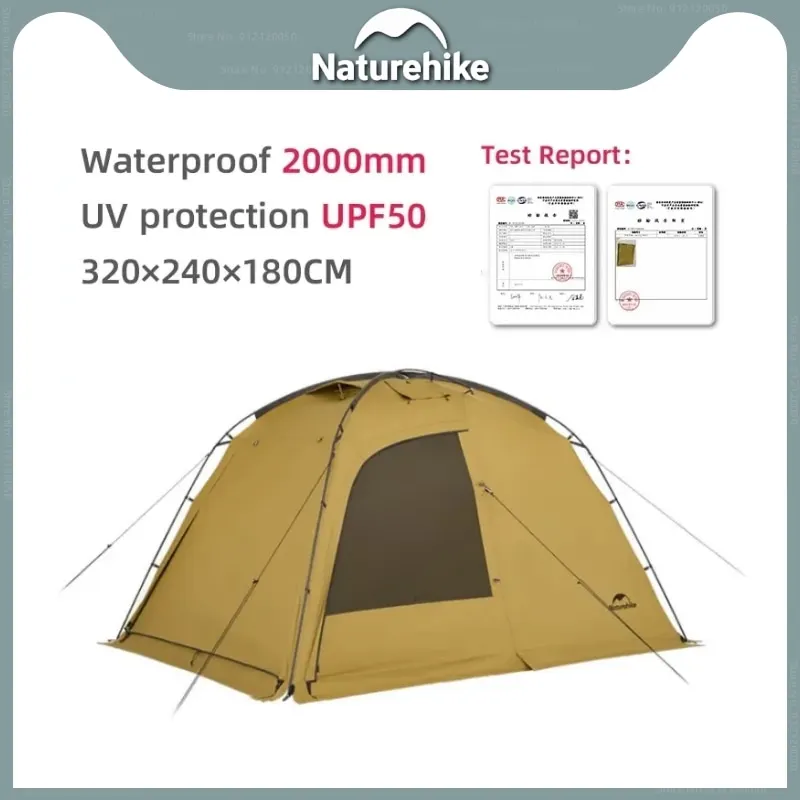 

Naturehike Ultralight Tent 2 Person Outdoor Portable Sun Shelter Camping UV Protection Large Tent Waterproof Travel Equipment