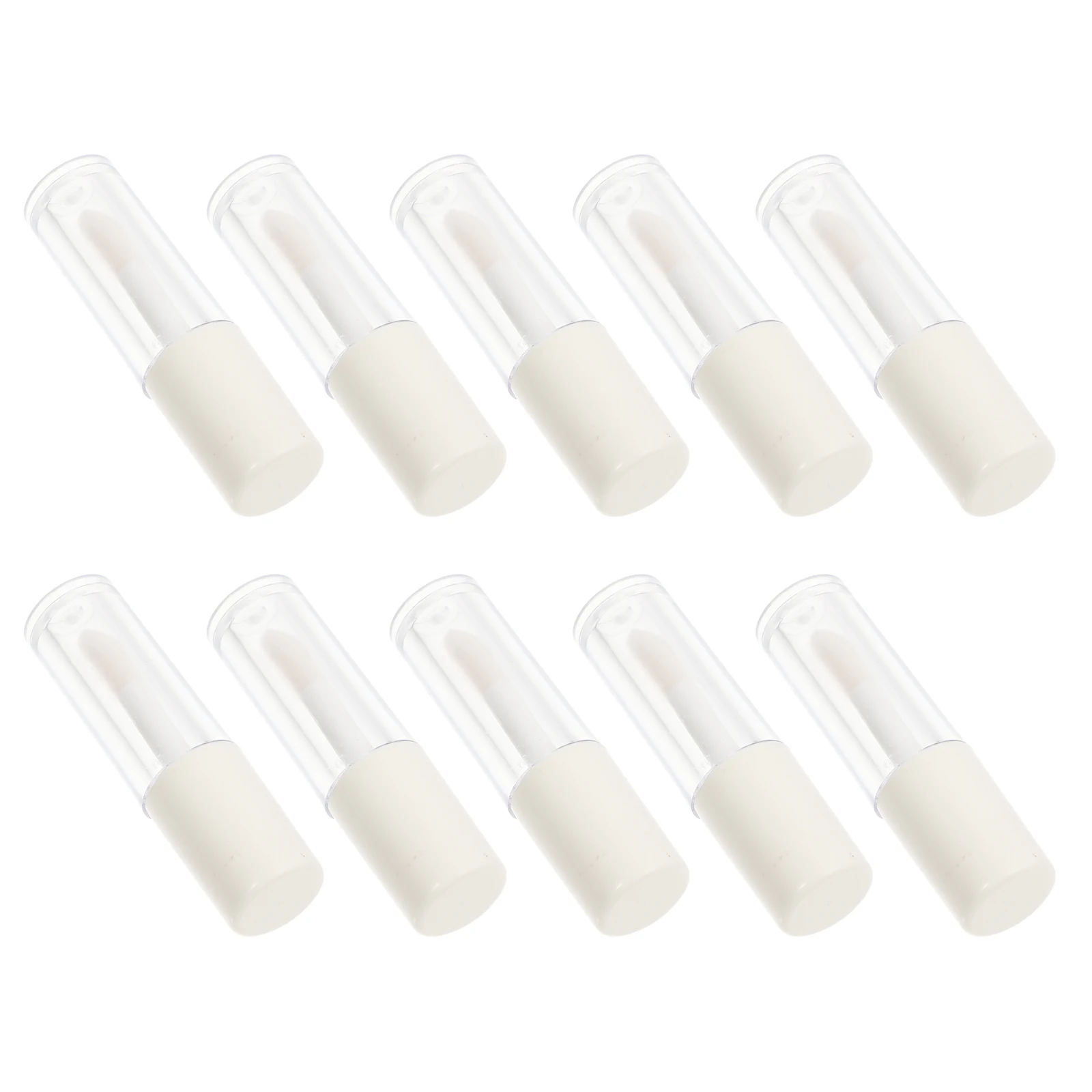 10 tubos de brillo labial vacíos, pequeños, recargables, para brillo labial, portátiles, a prueba de fugas, para viajes y uso diario.