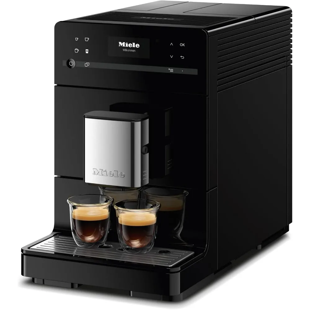 Automatic Bean-to-Cup Coffee Maker - With OneTouch for Two, aroma-preserving cone grinder, coffee pot, in Obsidian Black