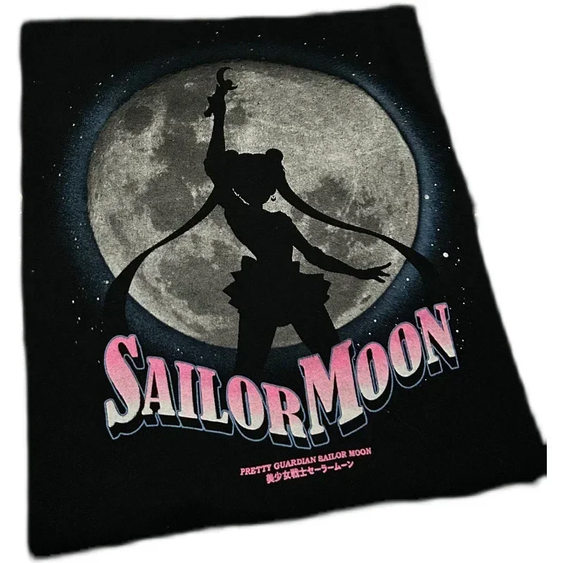 

Sailor Moon Co-branded Popular T-Shirt Japanese Anime Cartoon Casual High Quality Ami Kaji West Coast Super Large Size