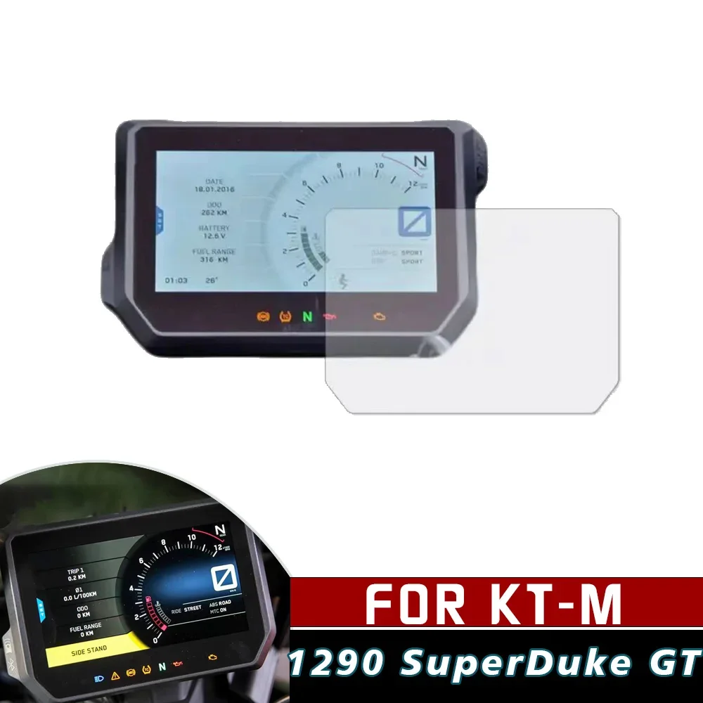 For KT-M 1290 Super Duke Adventure R S T 2017 2018 2019 2020 Motorcycle Instrument Protective Film Dashboard Screen Protector