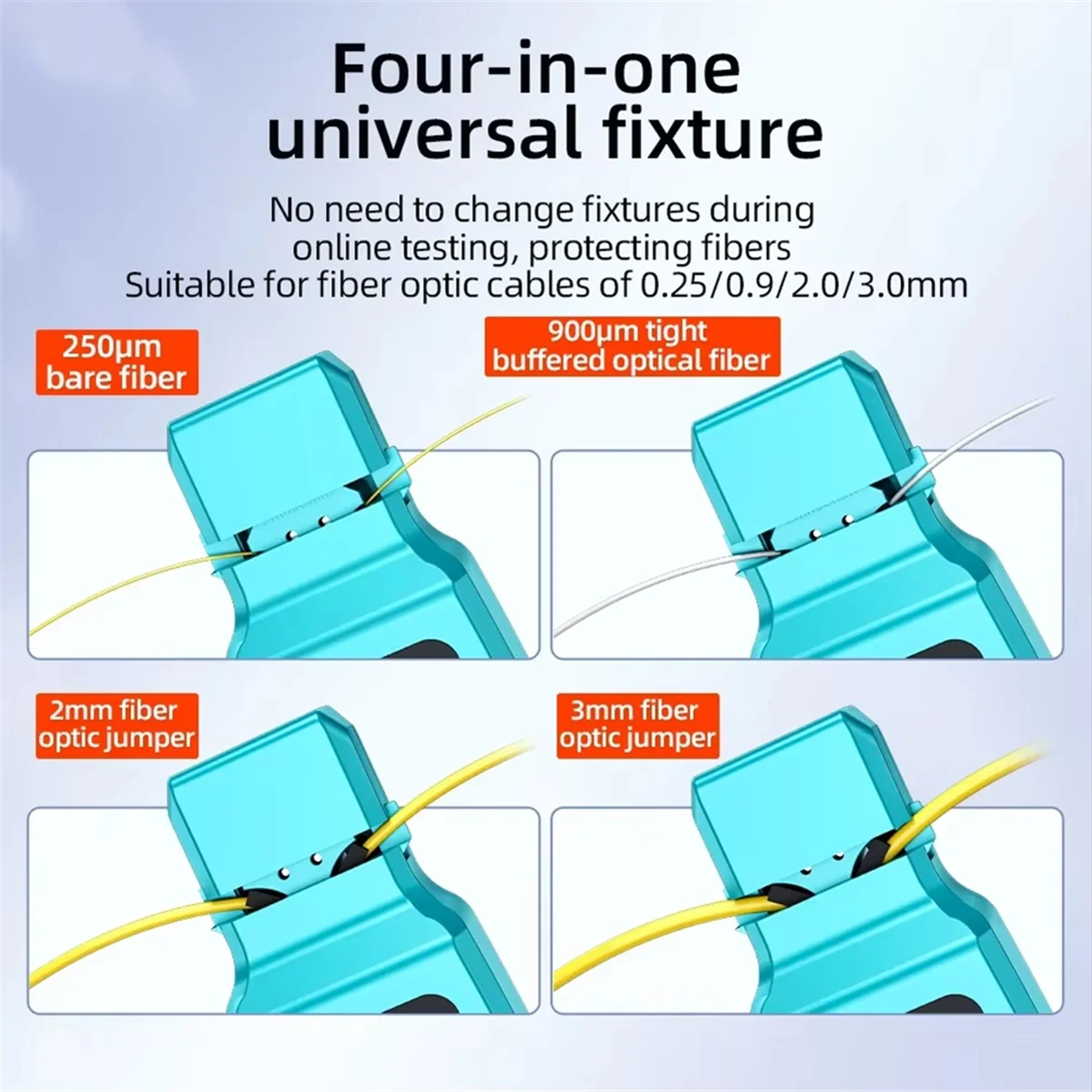 New A-50+ Active Optical Fiber Identifier 30mw Visual Fault Locator -50-+26dBm Rechargeable Fiber Cable Tester Detector