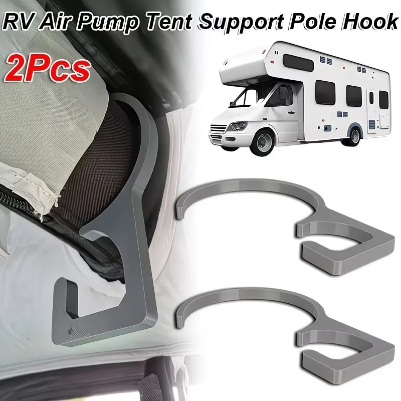 

2/1pcs Inflatable Awning Hook Camping Tent Hook RV Caravan Air Beam Clip Hanging Hook for Light Fan Towel Outdoor Accessories