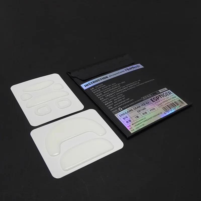 1 Pack Original Esptiger ICE V2 Mouse Skates For ENDGAME GEAR OP1WE Mouse White Arc Esports PTFE Mice Feet Glides