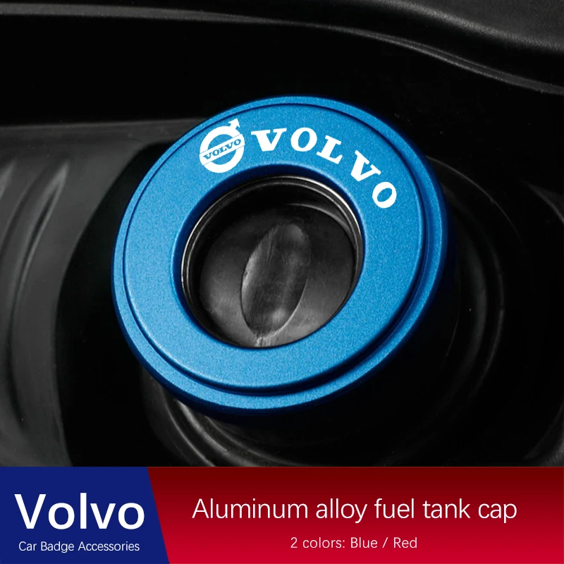Tapa de Tanque de Combustible para Automóvil, Cubierta de Aleación de Aluminio Esmerilado, Accesorios para Automóviles Volvo Xc60 Xc90 V40 V60 S60 V50 V90 S80 C40 XC40 V70 C30