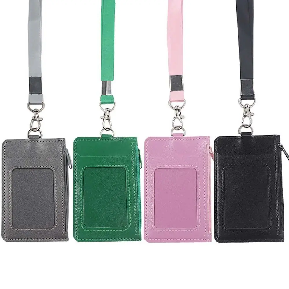 Lanyard Badge Holders Money Pouch ID Holders with Neck Strap ID Card Holder Credit Card Holders Zipper Coin Purses