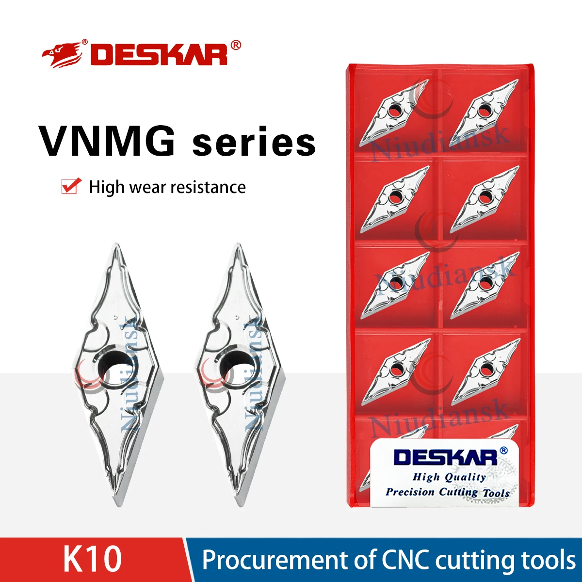 

VNMG160404 VNMG160408 VNMG160412 HA K10 CNC Lathe Rhombus Outer Circular Cutting Inserts Turning Tools For Processing Aluminum