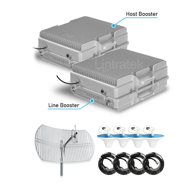 2g 3g 4g signal booster Gain 90 dB 2W repeater Goboost GDW large mobile signal amplifier lcd screen gdw signal booster