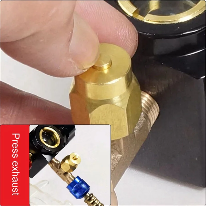 AB56-Airconditioner Koelmiddel Manometer Voor R410A 134A R22 R404A A/C Diagnostische Koelmiddel Opladen Tool