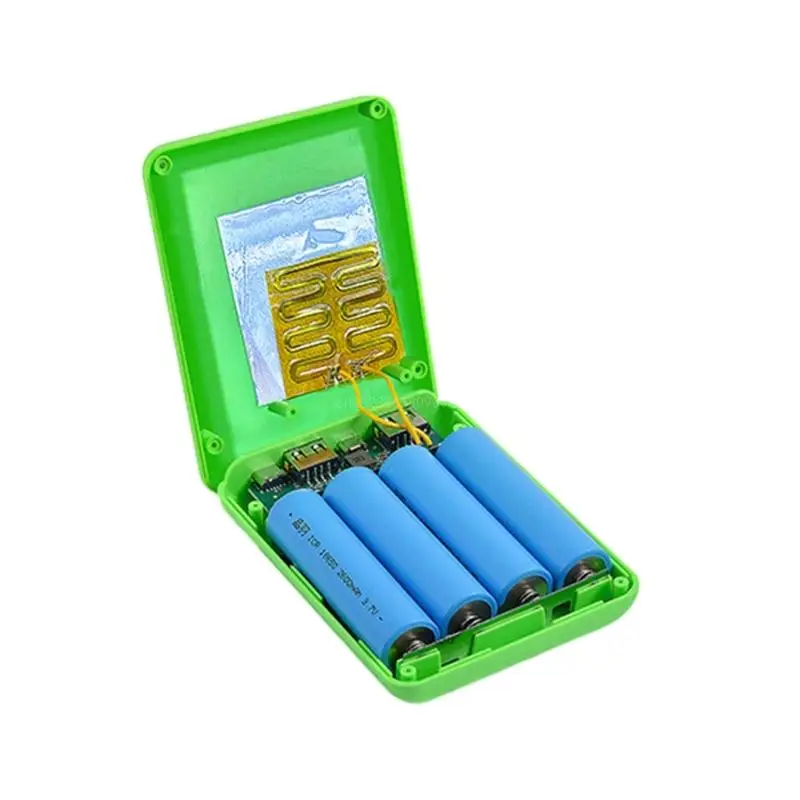 DIY Power Bank Box 4x18650 Battery Outer Case Shells with Multiple Color Choices Battery Not Included 5V/2.1A USB Output