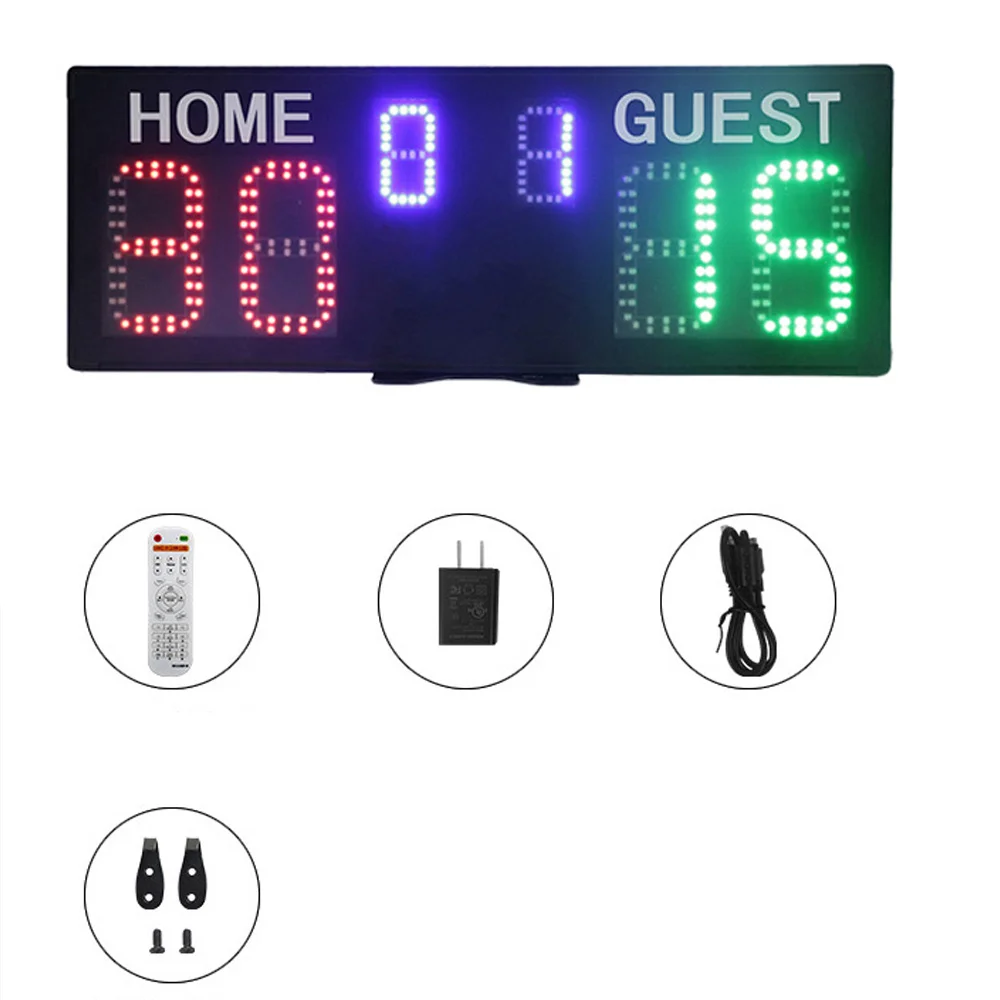 110-220V Digital Scoreboard for Competition & Training, Convenient Remote Controlled Scoreboard for Multi-Round Score Counting