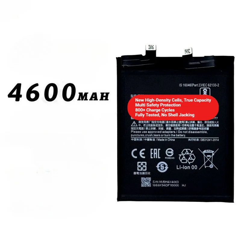 BM4X for Xiaomi Mi 11/11 Pro Phone Battery 0Cycle High Quality High Capacity Battery Replacement Bateria Grade A Cell with Tools