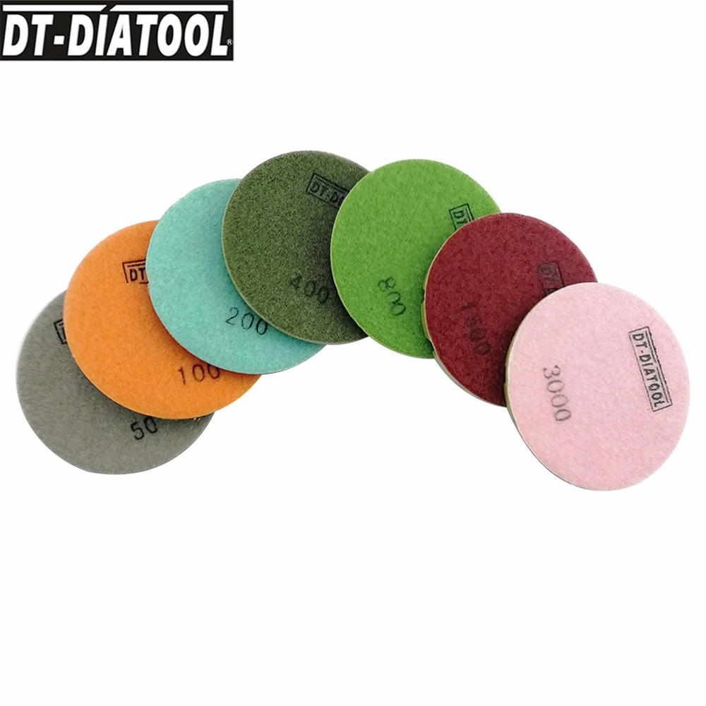 DT-DIATOOL 21pcs/set Diamond Concrete Polishing Pads Floor Renew Pads professional Resin Bond Thickened Disc Dia 4\