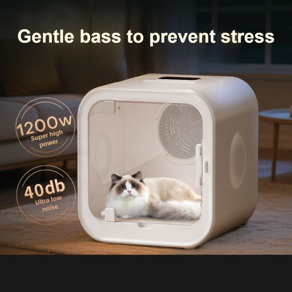 

Pet Dryer Machine for Cats Dogs Home Use Low Noise Bathing Grooming Large Capacity Hair Dryer Box cats products for pets
