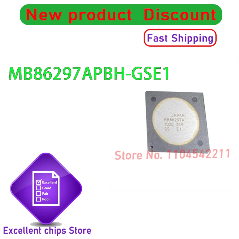 (2piece) 100% New MB86297A MB86297APBH-GSE1 MB86297 BGA543 CPU Chipset
