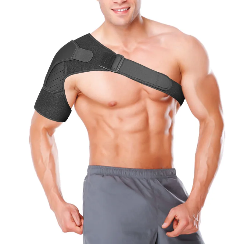 New Sports Shoulder Protector for Men with Adjustable Shoulder Strap for Single Shoulder Strain and Shoulder Brace