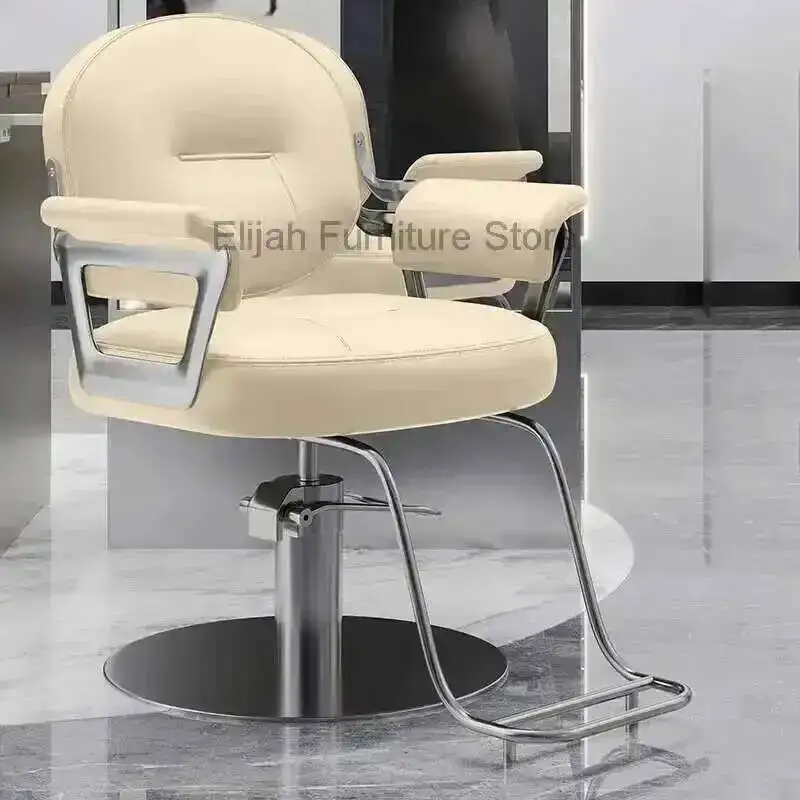 

Hairdressing Chairs Chair Gold Barber Pink Salon Beauty Washing Sofa Reclining Hydraulic Shop Stations Furniture Barbershop Brow