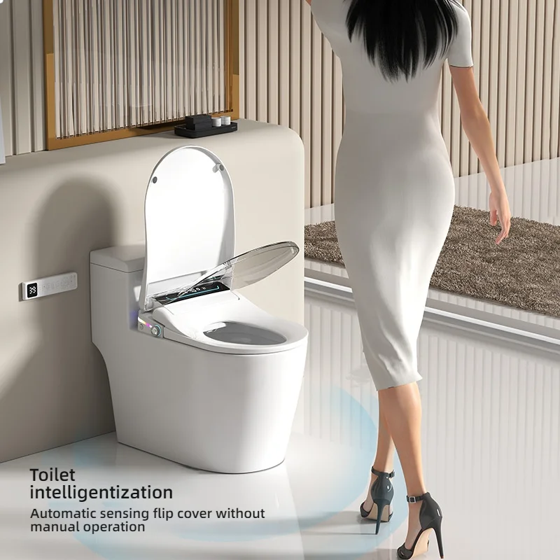 

US Plug 110V Automatic Smart Toilet Seat Bidet Electric Heated Bidet Plastic Commode Toilet Seat Cover