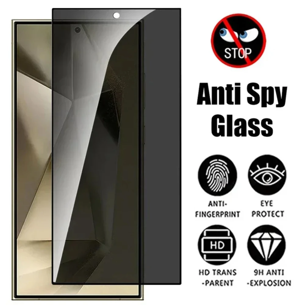 NNBILI Privacy-Schutzglas für Samsung Galaxy S26 Ultra S26+ Plus Fingerabdruck-Entsperrung Anti-Spy-Bildschirmschutz S26 Schutzglas – Detail 1