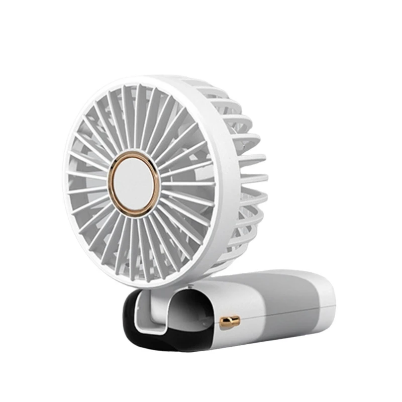 Ventilador USB Ventilador Bolso Ventilador Exibição LED Pequeno Ventilador Viagem Material Plástico para Interior 918D