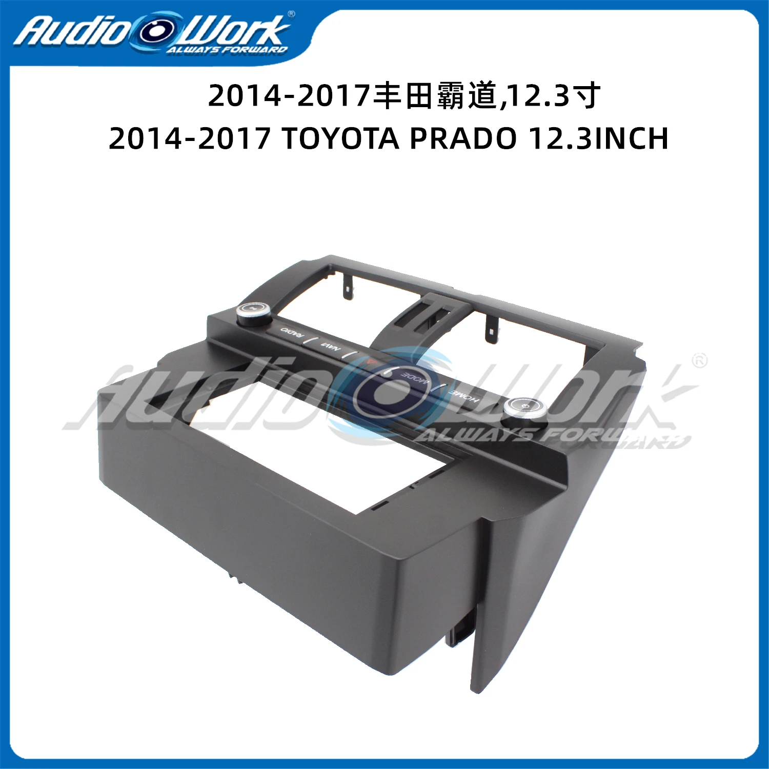 Car Radio Fascias Frame For Toyota Land Cruiser Prado 150 20014-2017 12.3 inch Stereo Panel Harness Wire Power Cable Canbus