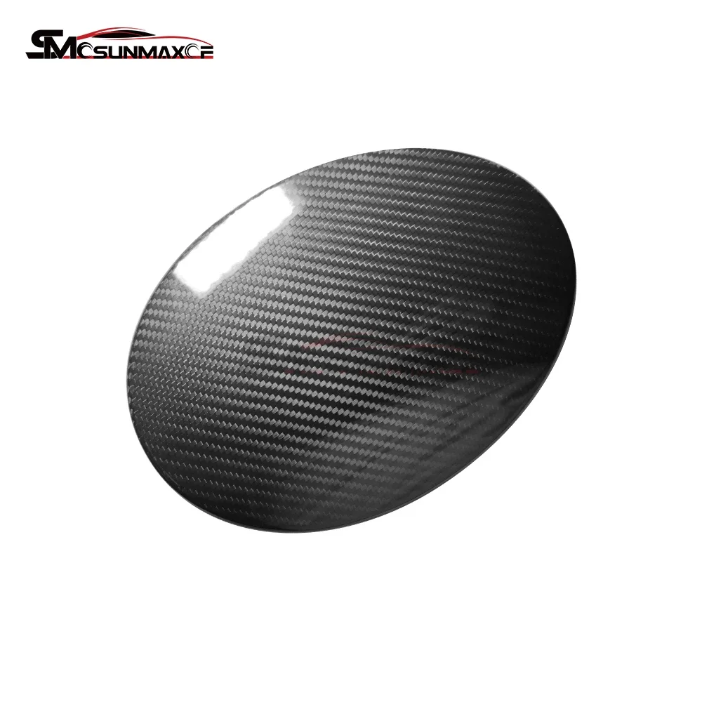 SUNMAX For Benz AMG GT GTR GTS C190 R190 2015-2023 Real Carbon Fiber Car Fuel Tank Cap Protection Cover Trim