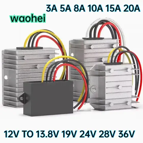 12V TO13.8V 19V 24V 28V 36V 3A 5A 8A 10A 15A 20A Boost DC DC Power Converter Step Up Voltage Regulator Module Car Laptop CE ROHS