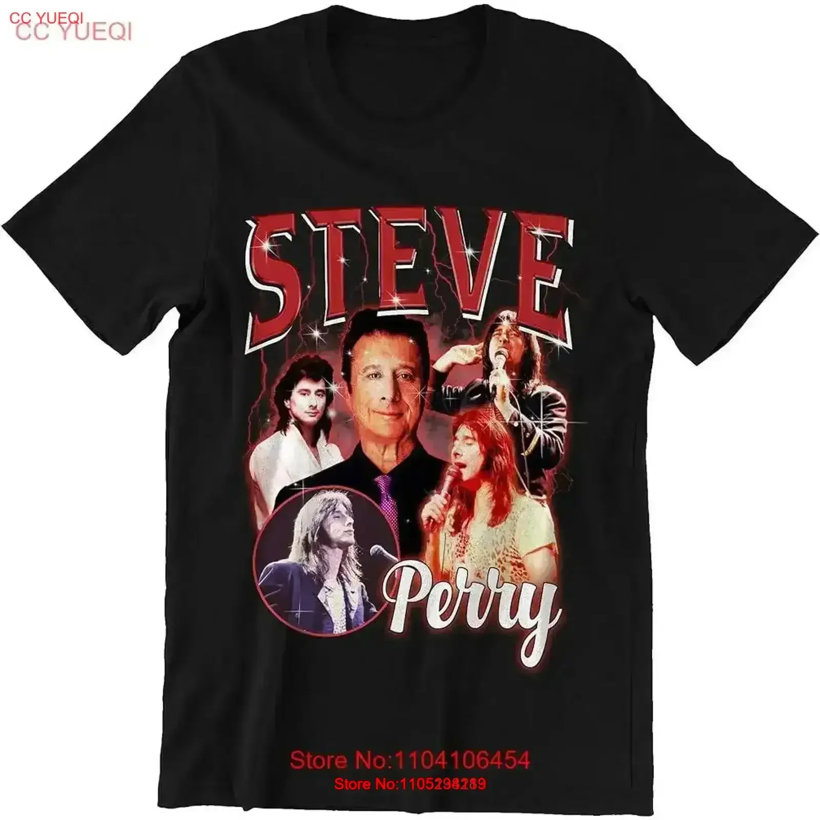 Steve Perry Collage T Shirt All Size S to 5XL UU534 vintage Washed designer clothes Comfortable Breathable streetwear vintage