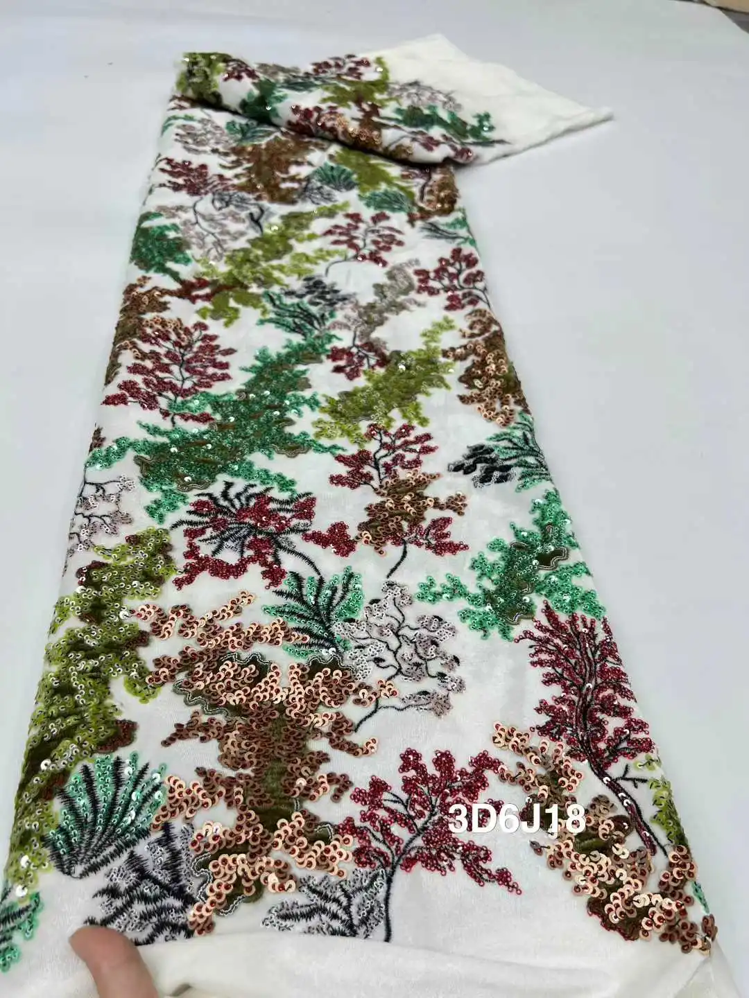 ผ้าลูกไม้กำมะหยี่ปักเลื่อมหรูหราแบบไนจีเรีย ปี 2025 คุณภาพสูง ประดับด้วยลูกปัด ผ้าลูกไม้สไตล์แอฟริกันแบบฝรั่งเศส สำหรับชุดเดรสงานแต่งงานของผู้หญิง