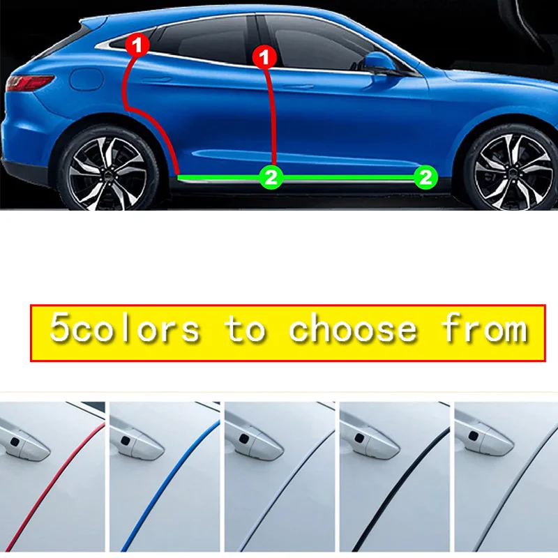 Universal Car U Type Car Door Protection Clear Edge Guards Trim Styling Moulding Strip Rubber Scratch Protector Auto Door