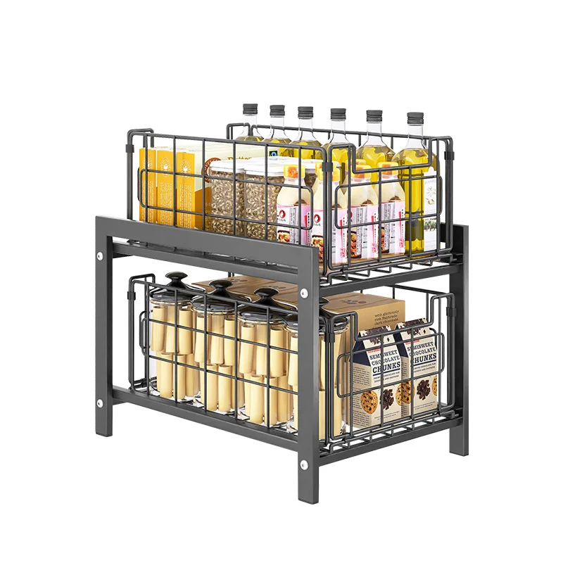 

Folding shelf, multi-functional pull-out non-punching retractable cabinet