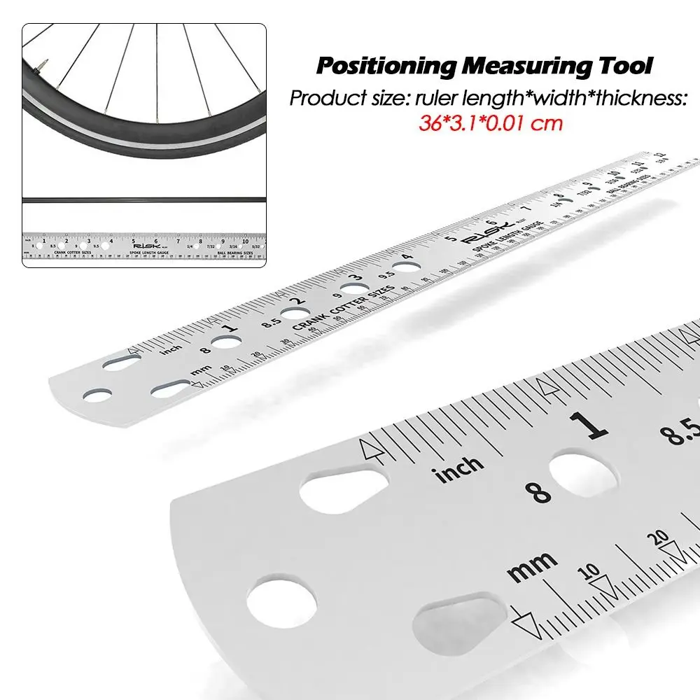 Creative RL237 Positioning Measuring Tool Parts Ruler Gauge Spoke Measuring Ruler Spoke Length Measuring Bicycle Spoke Tool