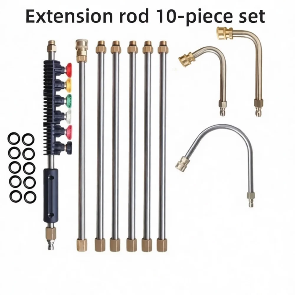 Premium Pressure Washer Extension Wand Stainless Steel Spray Pipe 1 4 Inch Fitting For Roof Gutter Driveway Car Wash