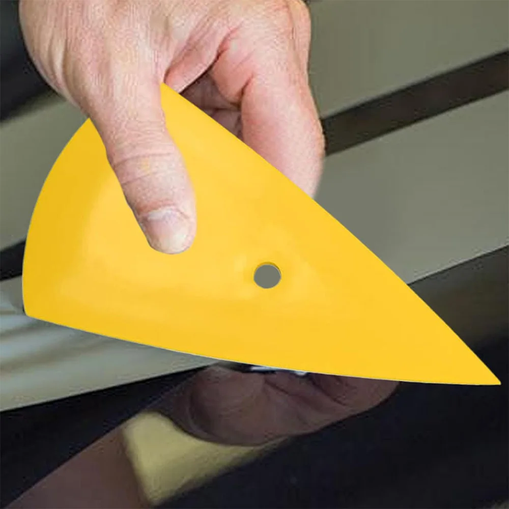 2Pcs Window Tint Squeegee Triangle Film Scraper Card Scraper Tint Tools Vinyl Wrap Triangle Corner Squeegee Film Installation