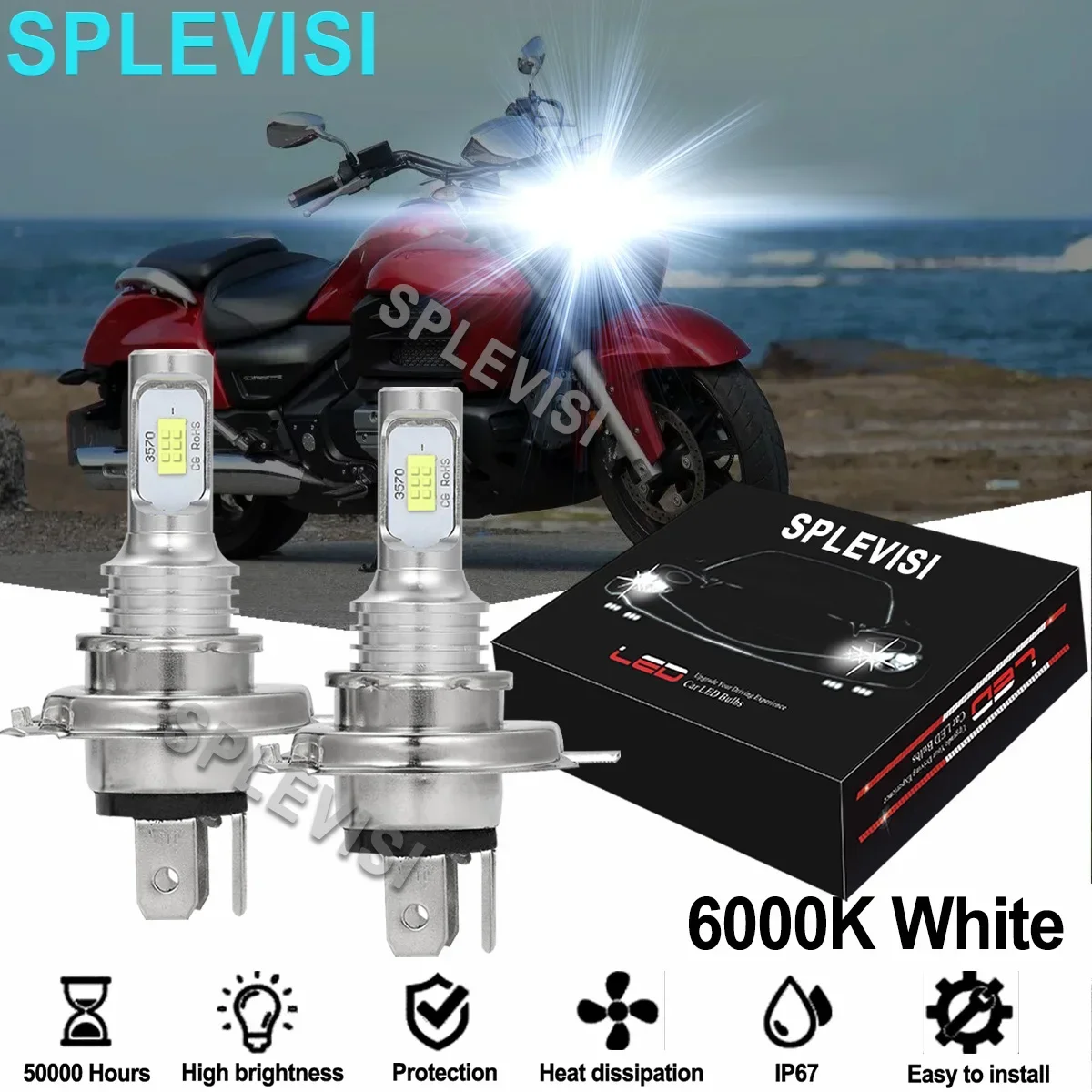 

2PCS White Motorcycle led light For Honda Goldwing 1100 1981-1983 Goldwing 1500 1991 1992-1997 GL1500 Goldwing 1988-1997