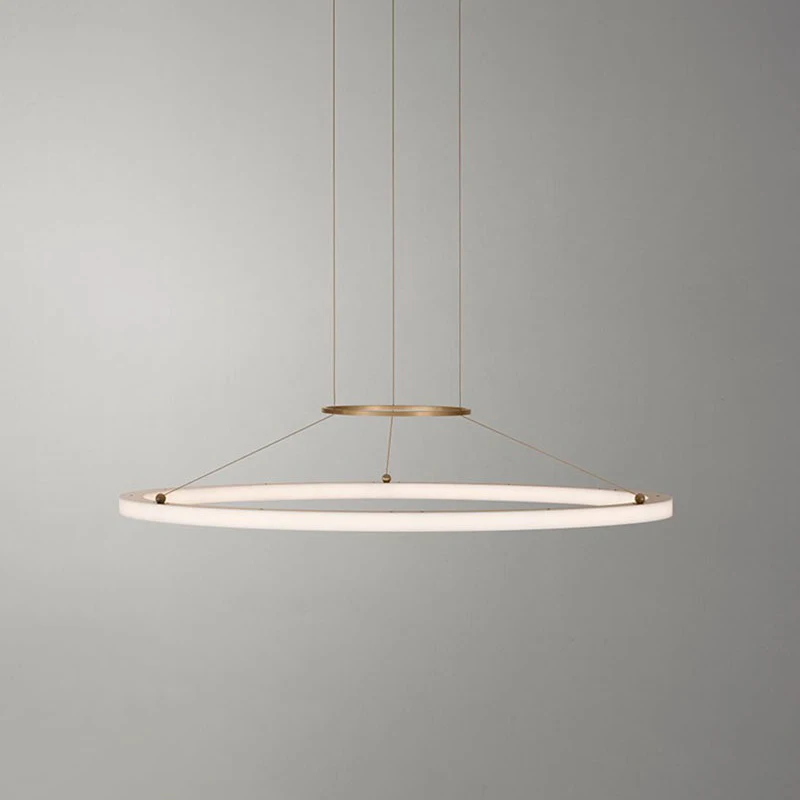 

Postmodern minimalist living room circular dining room pendant light creative exhibition hall bedroom villa pendant light