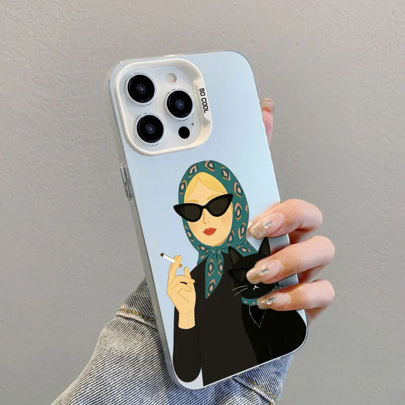 Cartoon Cat And Wom… - image