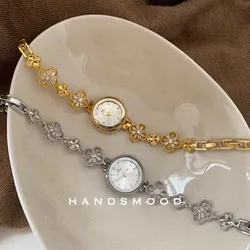 New Luxury Ladies Watch Gold Silver Small Bracelet Quartz Wristwatches Fashion Woman Watch Wrist Gift For Girlfriend