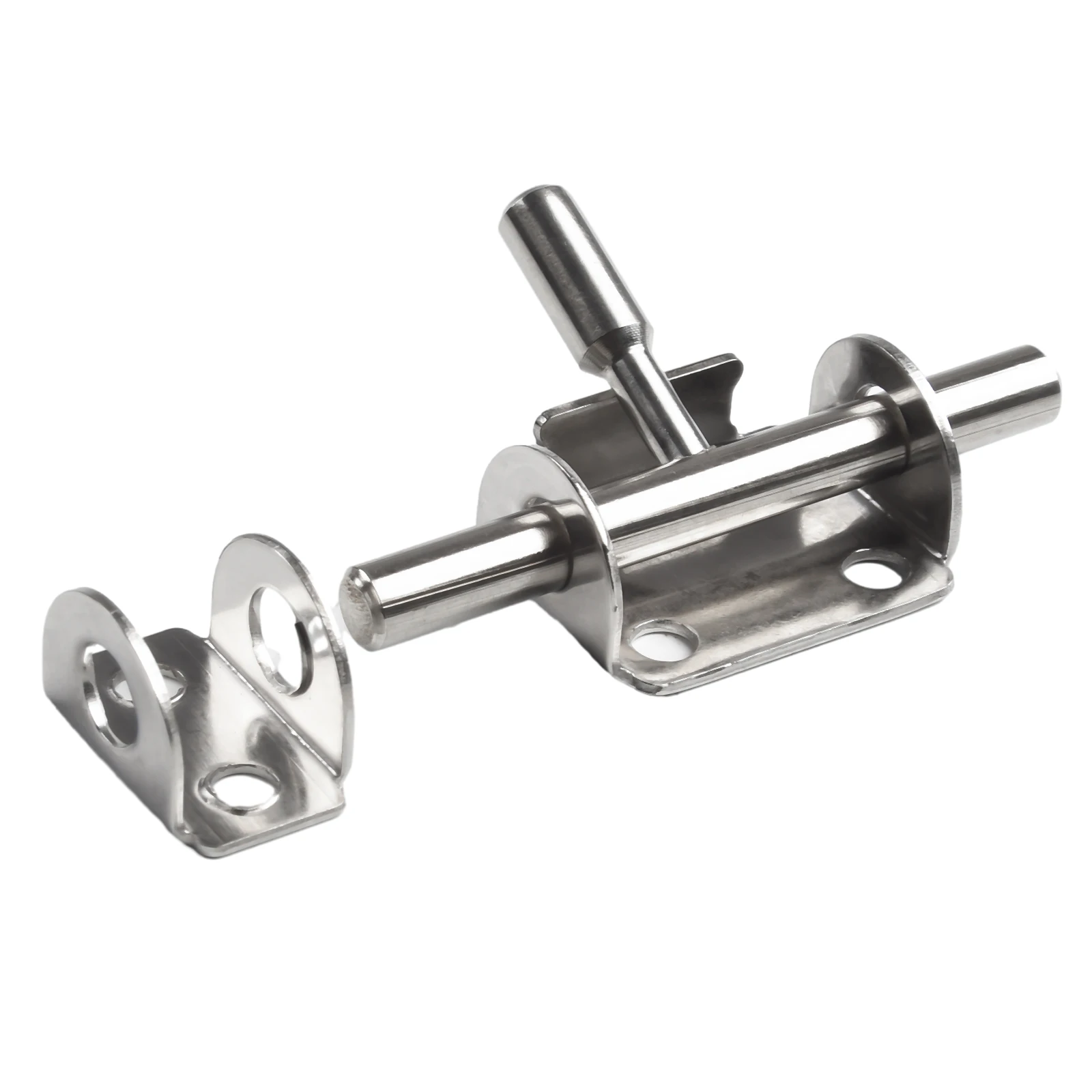 

Stainless Steel Door Latch Lock Hasp Safety Silver Sliding Wooden Bathroom Furniture Hardware Repair Convenient