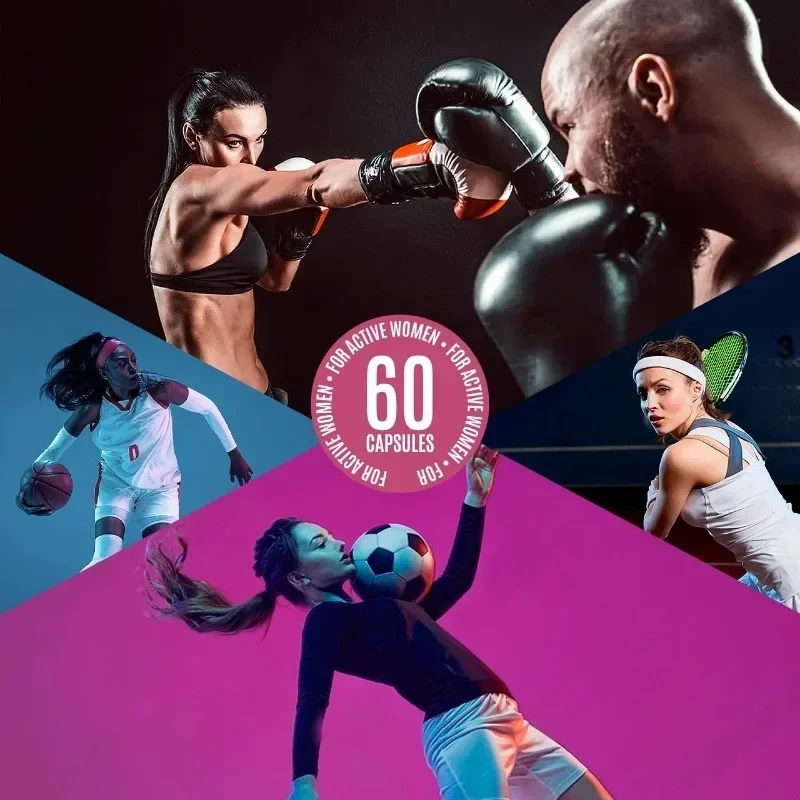 كبسولات مكملات يومية متعددة الفيتامينات والمعادن للنساء تساعد على الحفاظ على مستويات الطاقة وصحة المناعة