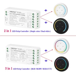 Miboxer 2.4G Round Remote Rainbow dimmer Switch 2 /3 in 1 LED Strip Light Controller DC12~24V