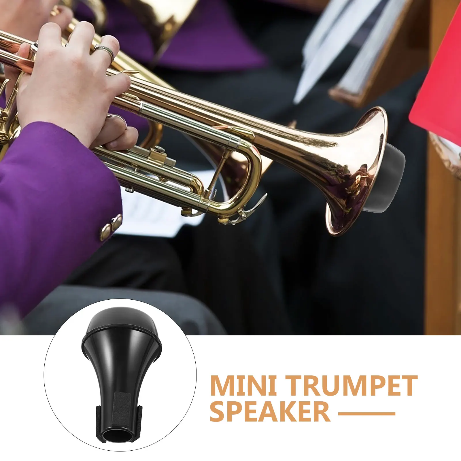 

Mini Weak Speaker Silencers Trumpet Mutes Straight for Black Wind Instrument Kit