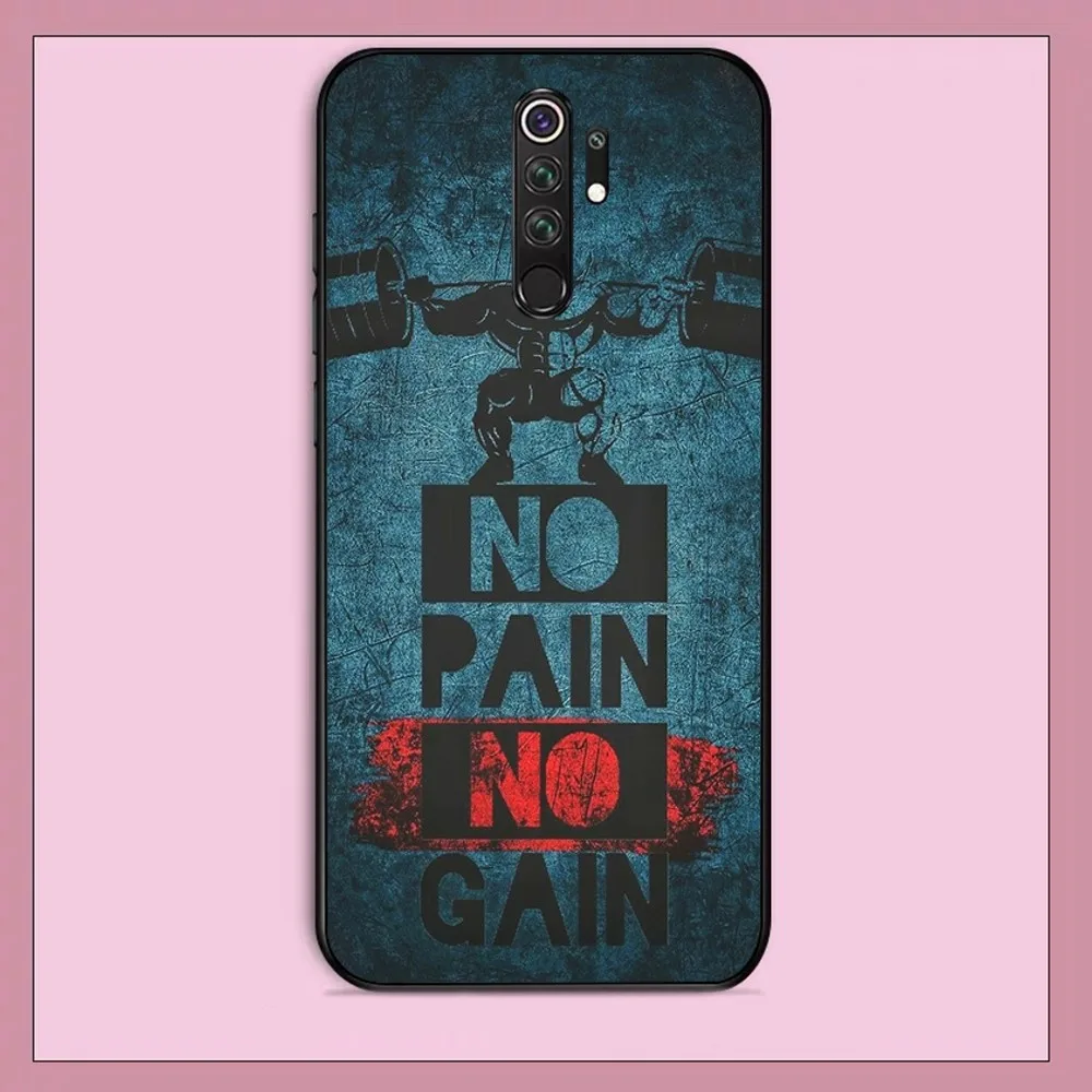 Bodybuilding Gym Fitness Phone Case For Redmi Note 4 X 5 A 6 7 8 T 9 9S 10 11 11S 11Epro Poco M3 Pro