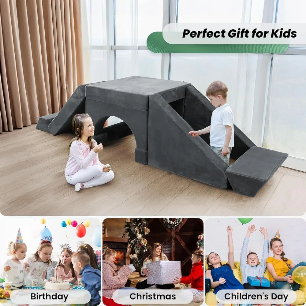 16pcs Modular Kids Play Couch - Kids Couch Toddler Couch,Child Sectional Sofa, Bedroom and Playroom Furniture for Toddlers