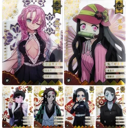 Anime Demon Slayer TGR series collection card Kamado Nezuko Tsuyuri Kanao Kanzaki Aoi Entertainment toys scheda di gioco da tavolo