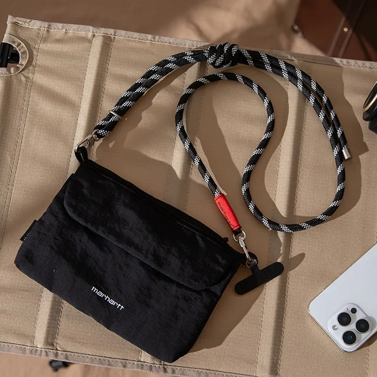 Crossbody Sling Bag Travel Phone Passport Document Pouch With Braided Strap For Daily Outdoor